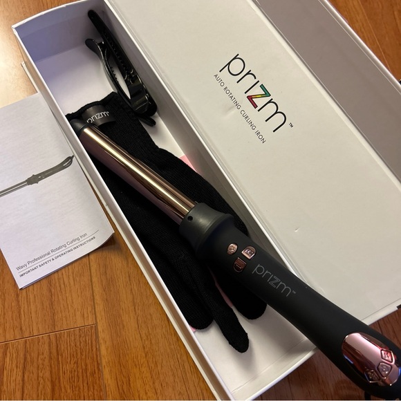 Prizm Professional 25MM Rotating Curling Iron, Nano Titanium Curling Wand, Autom - Picture 2 of 13